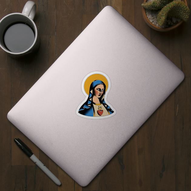 Virgin Mary by drawingsbydarcy